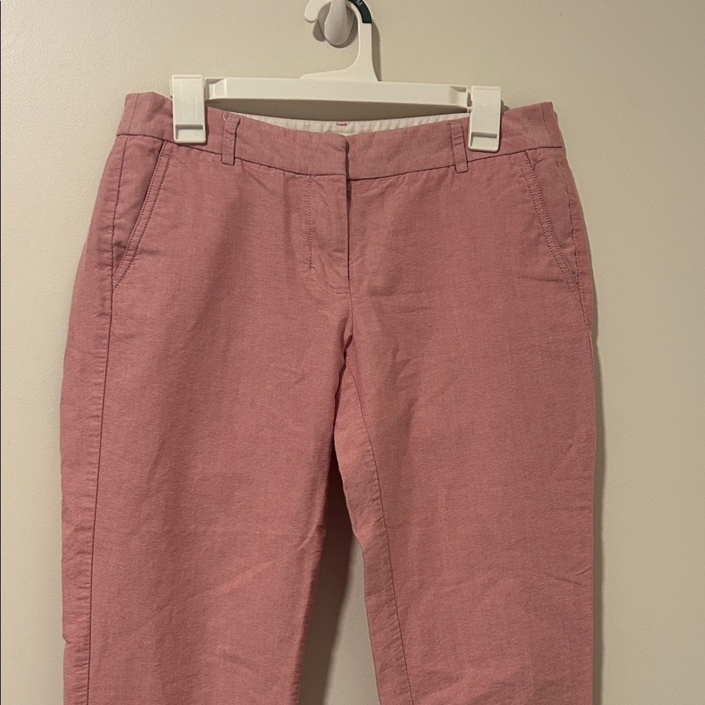 J Crew Pastel Pink Easter Spring Chino Pants Size 8